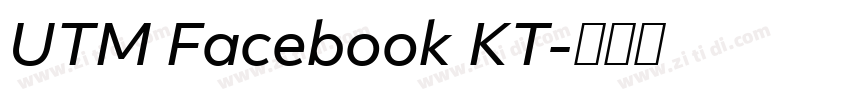 UTM Facebook KT字体转换